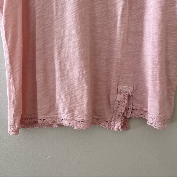 Wilt Tee Womens Short Sleeve Shirt Top  Asymmetrical Pink XS - Picture 3 of 5